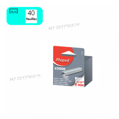 BOITE AGRAFES 26-6 MAPED x 5000 MF DIFFUSION