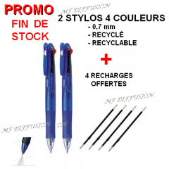 Promo fin de stock 4 couleurs