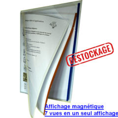 Pochette magnétique Applic-vues 7 vues en 1 seul affichage MF DIFFUSION