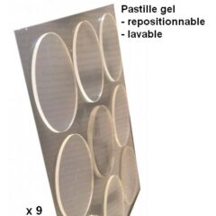 Pastille gel d’affichage repositionnable