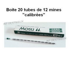 Boite 20 tubes de 12 mines MOSU MF DIFFUSION