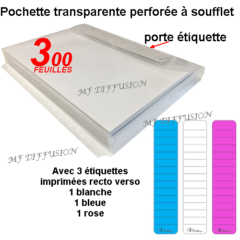 Pochette à soufflet perforée MF DIFFUSION