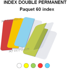 Index double face permanent MF DIFFUSION