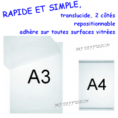 Pochette affichage électrostatique MF DIFFUSION