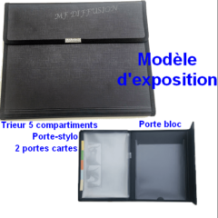 Conférencier avec porte bloc A4 et Trieur 5 Compartiments MF DIFFUSION
