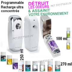 Diffuseur programmable blanc chromé MF DIFFUSION