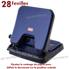 Perforateur deux trous MAX MF DIFFUSION