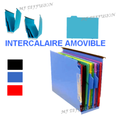 Intercalaire amovible dossier suspendu armoire ou tiroir MF DIFFUSION