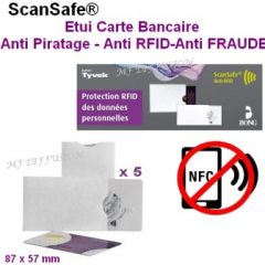 Étuis Carte bancaire anti RFID MF DIFFUSION