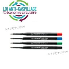 Recharge stylo bille rétractable pointball