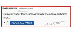 Capuchon et base multiformules MF DIFFUSION